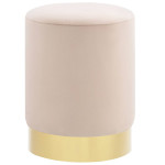 vidaXL Stolček mareličen in zlat žamet 28 x 36 cm