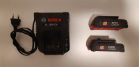 baterija BOSCH 18V 1,3 Ah (dva kosa) in polnilec BOSCH AL 1820 CV