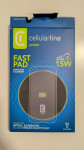 Cellularline FAST PAD Brezžični Polnilec 15W - Super Hiter