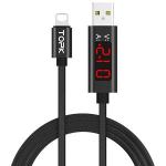 Kabel USB - 8pin, AC27, 3A, 1m, črn