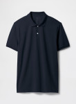 GAP Stretch Pique Polo majica XL/XXL, kratki rokavi, NOVO, črna + bela