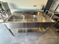 Inox umivalnik 170x70x90 (novo)