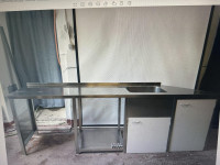 Inox delovni pult s koritom - PRILOŽNOST!
