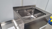 INOX STENSKO KORITO 650x480x250 mm, vgrajeno korito 500x400x250 mm