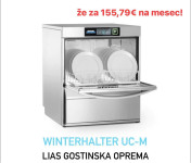 Winterhalter UC-M in mehčalec vode Monosoft9 že za 155,79€ na mesec