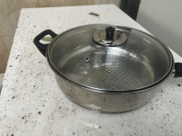 inox ponev s steklenim pokrovom