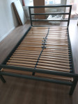 Kovinska postelja antracit siva 120x200 cm odlično ohranjena