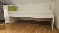 Mladinska postelja IKEA FLAXA + vzmetnica Slovenska postelja (2x)