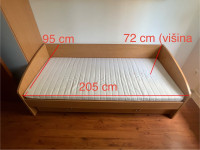 postelja 205x95x75