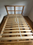Postelja - posteljni okvir z letvenim dnom Ikea - 140 cm