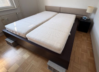 Prodam posteljo 180 x 200 z letvama in vzmetnicama