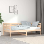 vidaXL Dnevna postelja 90x190 cm trdna borovina