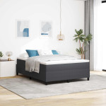 vidaXL Platforma postelja Temno siva 160 x 200 cm Žametna tkanina