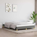 vidaXL Posteljni okvir brez vzmetnice temno siv 160x200 cm blago