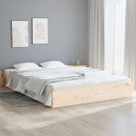 vidaXL Posteljni okvir trden les 120x200 cm