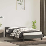 vidaXL Posteljni okvir brez vzmetnice temno siv 80x200 cm žamet