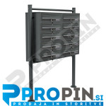 Samostoječi poštni nabiralnik 10x antracit