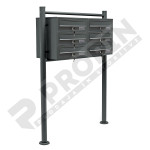 Samostoječi poštni nabiralnik 6x antracit št. 2