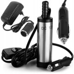 Potopna črpalka – pumpa 12V za tekočine in dizel + 220V adapter