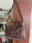 vintage usnjen laptoh briefcase bag torba