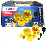 9-delni set Bi-Metal kronskih žag, 08WZ01, Dedra