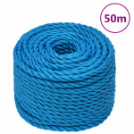 vidaXL Delovna vrv moder 16 mm 50 m polipropilen