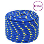 vidaXL Vrv za čoln moder 12 mm 500 m polipropilen
