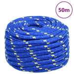 vidaXL Vrv za čoln moder 20 mm 50 m polipropilen