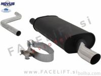 VW Polo 86C 81-94 športni izpušni lonec 1x 60mm S-Design