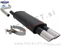 VW Polo 86C 81-94 športni izpušni lonec 2x 76mm SR-Design