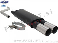 VW Polo 86C 81-94 športni izpušni lonec 2x 90mm RL-Design