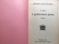 Jaklič, Franc: V graščinskem jarmu (1925)