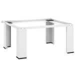 vidaXL Podstavek za pralni stroj bel