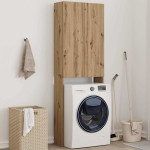 vidaXL Omara za pralni stroj artisan hrast 64x25,5x190 cm