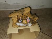 Božični okrasek - Hlevček z Marijo, Jezusem in Jožefom