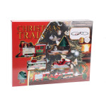 Dekorativni božični vlak 283 cm večbarven 22-delni