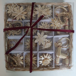 Slamnati okraski - praznični božični novoletni