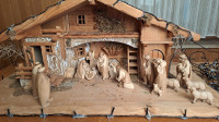 Velike Jaslice iz Lesa (20 lesenih figur)