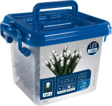 Veriga z LED-lučkami 140 hladno belih LED-lučk v škatli zelen kabel 15