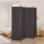 vidaXL Paravan 4-delni rjav 200x200 cm blago