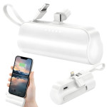 5000mAh prenosna baterija z Lightning in USB-C powerbank bela