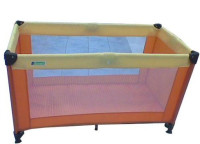 Prenosna posteljica Lemi 120x60cm oranžno-rumena