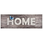 vidaXL Kuhinjska preproga pralna z napisom Home 45x150 cm