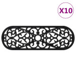 vidaXL Podloge za stopnice 10 kosov 25x75 cm guma