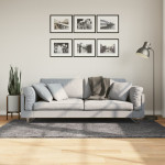 vidaXL Preproga s kratkimi vlakni mehka pralna antracitna 100x200 cm