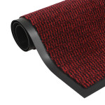 vidaXL Protiprašni predpražnik pravokotni taftani 60x90 cm rdeči