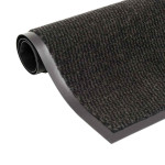 vidaXL Protiprašni predpražnik pravokotni taftani 80x120 cm črn