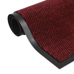 vidaXL Protiprašni predpražnik pravokotni taftani 90x150 cm rdeč
