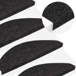 vidaXL Samolepilne preproge za stopnice 10 kosov 65x22,5x3,5 cm