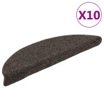 vidaXL Preproge za stopnice samolepilne 10 kosov 56x17x3 cm antracitne
